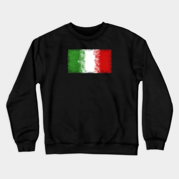 Italian Flag Crewneck Sweatshirt by rachybattlebot